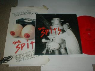 The Spits Alienize S/t Lp Promo Cover Mutant Kbd Synth Punk Epoxies Briefs Flyer