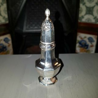 Edwardian 1904 Solid Silver Sugar Caster Shaker Hallmarked Birmingham Antique A