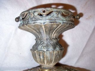Vintage Antique Flush Mount Ceiling Light Fixture Brass Or Bronze UNIQUE 2