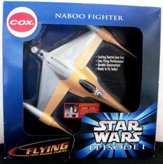 Rare Vtg.  Cox.  049 Star Wars Episode 1 " Naboo Fighter " Plane