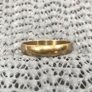 10k Yellow Gold Mens Wedding Band Ring Size 9.  5 Weight 2.  15 Grams Wear Or Scrap