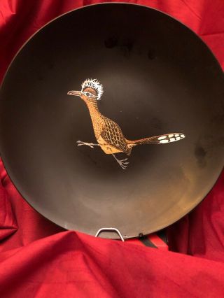 Vintage Road Runner Trinket Tray Bowl By Couroc Of Monterey Mid Century