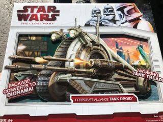 Star Wars Corporate Alliance Tank Droid The Clone Wars Tank Tread Unopen