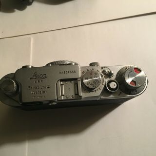 Vintage Leica III F Black Dial 35mm Rangefinder Body 2