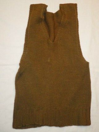 Vintage Ww Ii Era Us Olive Drab Sweater Vest