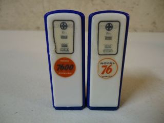 Union 76 Plastic Gas Pump Salt And Pepper Shakers
