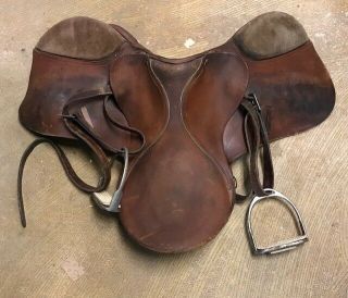 Vintage Rossi Y Caruso Argentina Horse Saddle W/ Fittings