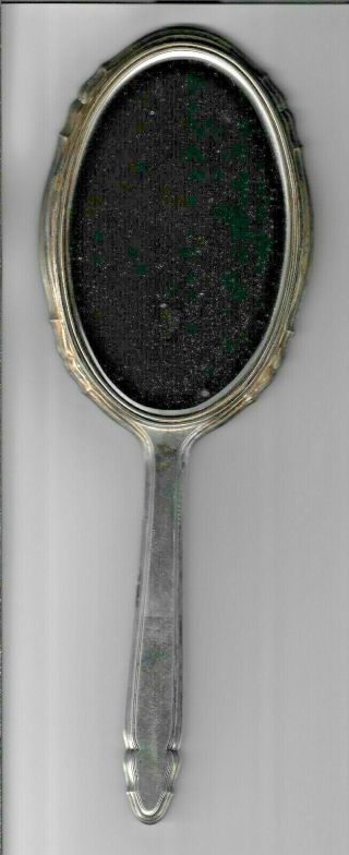 R&b Co Sterling Mirror Monogrammed Eab,  Marked Sterling R,  B Co.  5600