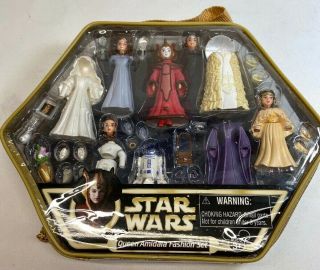 Disney Star Wars Star Tours Queen Amidala Fashion Doll Set Complete Polly Pocket
