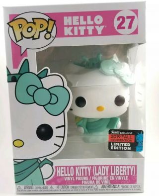 Hello Kitty Lady Liberty Funko Pop Nycc 2019 Exclusive