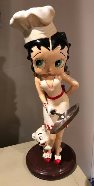 Betty Boop 26 " Tall Cook/chef Hat/ Waitress Statue