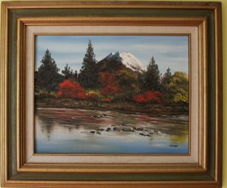 Vintage Oil Painting On Board Landscape,  Signed Sheehan,  Framed