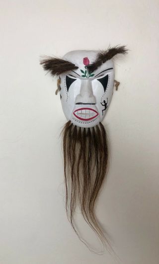 Louis Valenzela Sonora Mexico Yaqui Yoeme Mayo Indian Pascola Dance Mask Vintage