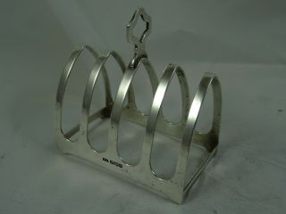 Art Deco,  Solid Silver Toast Rack,  1933,  57gm