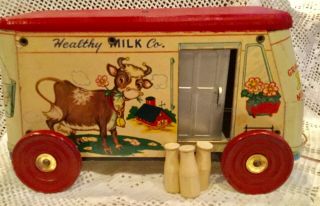 The Gong Bell 123 Milk Truck Vintage 40s - 50s Dairy