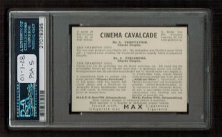 PSA 5 CHARLIE CHAPLIN Cinema Cavalcade Volume 1 Card 4 