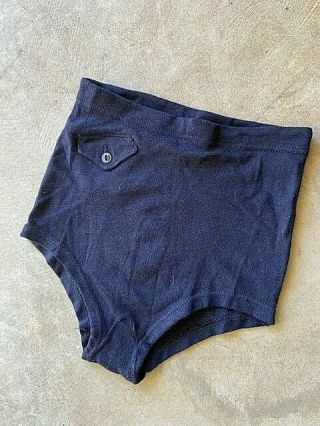 Ww2 Us Navy Blue Wool Underwear Briefs Size 38