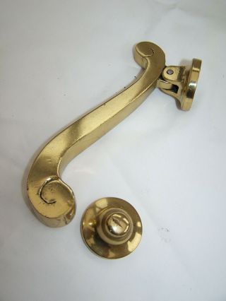 Vintage Heavy Brass Door Knocker 5 1/2 "