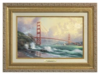 Thomas Kinkade San Francisco Golden Gate Bridge 12 X 18 Classic (gold Frame)