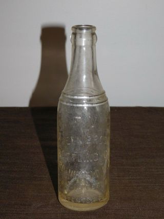 Vintage 1955 F V Green Brook Bottling Co Plainfield Nj 7 Oz Glass Soda Bottle