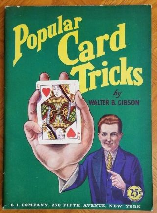 Popular Card Tricks By Walter B.  Gibson 1928