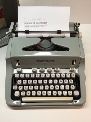 Hermes 3000 Typewriter Vintage 1970