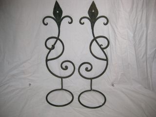 Vintage Antique Wrought Iron Ornate Wall Sconce For Lamps Or Plants Lqqk