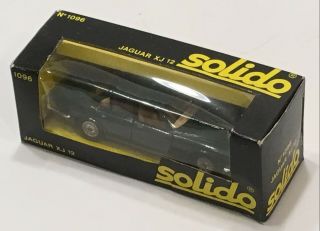 Solido 1096 Jaguar Xj12 In Green 1:43 Scale Diecast W/orig Box