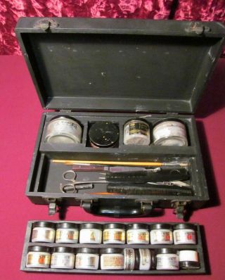 Vintage Funeral Embalmer Cosmetic Kit Dodge Chemical Co Junior Make Up Case