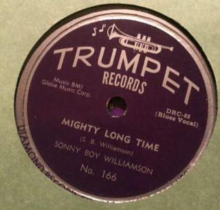 Sonny Boy Williamson - Mighty Long Time / Nine Below Zero 78 Ex