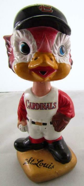 Vintage 1967 Gold Base Bobblehead Nodder St Louis Cardinals Baseball