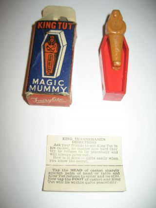 Vintage King Tut Magic Mummy By Fairylite.  England.  50s/60s