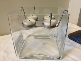 Partylite Clearly Creative - Retire - P91983 Cube Tealight Holder