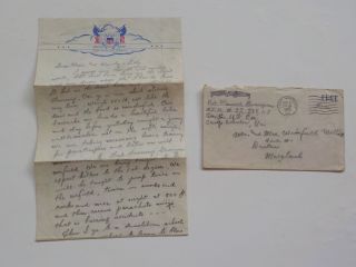 Wwii Letter 1943 Paratroopers Taught To Be Killers 501st Parachute Infantry Ww2