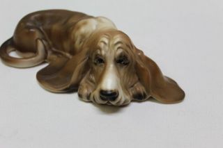 Vintage Ucagco Basset Hound Dog Ceramic Figurine