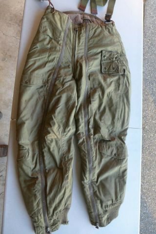 Vintage Ww2 Us Army Air Force Usaaf Flight Pants Trousers Type A11a Size 32 Wwii
