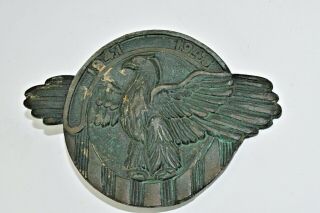 Ww2 Wwii Cast Brass American Eagle World War Two 1941 - 1945 Grave Marker
