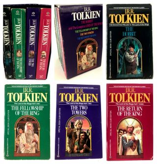 Jrr Tolkien Box Set Of 4 Books The Hobbit And The Complete Lord Of The Rings Set
