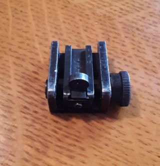 Us Military M1 Carbine Rear Sight,  Milled Base Type 2 Military Issued