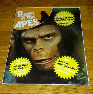 Vintage Rare 1970s Planet Of The Apes Tv Show Fold Book Urko Giant Poster