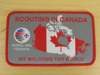 24th World Scout Jamboree 2019 Wsj Rare Patrol 1986 Toronto Scouting In Canada