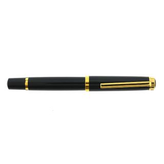 Tiffany & Co.  Atlas Limited Edition Black Lacquer Gold Plated Rollerball Pen