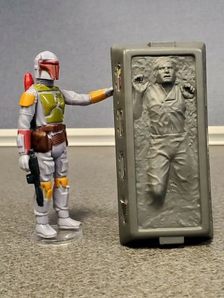 1979 Kenner Vintage Boba Fett And Han Solo In Carbonite Star Wars Tight Joints