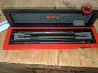 Rotring 600 Black Set Of 3 Mechanical Pencil.  5mm And.  7mm And 4 Way Color Pen