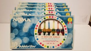 5 Packages Of Vintage Noma Bubble Lights 10 Lights Per Strand