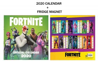 Fortnite Official Calendar 2020,  Metal Machine Fridge Magnet