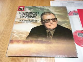 Tas Hmv Sls 5044 Uk 1st Shostakovich - Symphony No 5 & 10 Paavo Berglund Nm