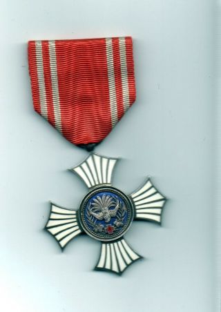 Japanese Red Cross Order Of Merit Silver