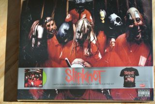 Slipknot S/t Slipknot Debut First Album Lp L Shirt Box Set Colored Vinyl Record