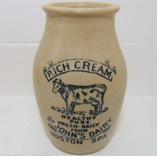 Cow Pictorial Rich Cream Pot - St John 